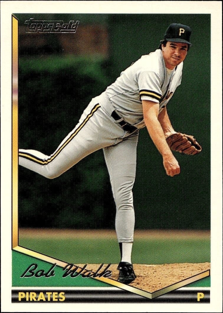 Bob Walk 1994 Topps #434 Baseball Trading Card - Front 1994 Topps Bob Walk #434 baseball trading card front