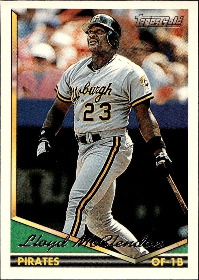 Lloyd McClendon 1994 Topps #518 Baseball Trading Card - Front 1994 Topps Lloyd McClendon #518 baseball trading card front