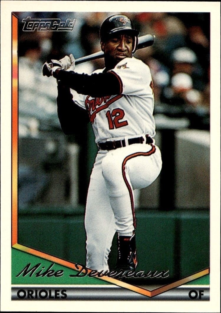 Mike Devereaux 1994 Topps #534 Baseball Trading Card - Front 1994 Topps Mike Devereaux #534 baseball trading card front