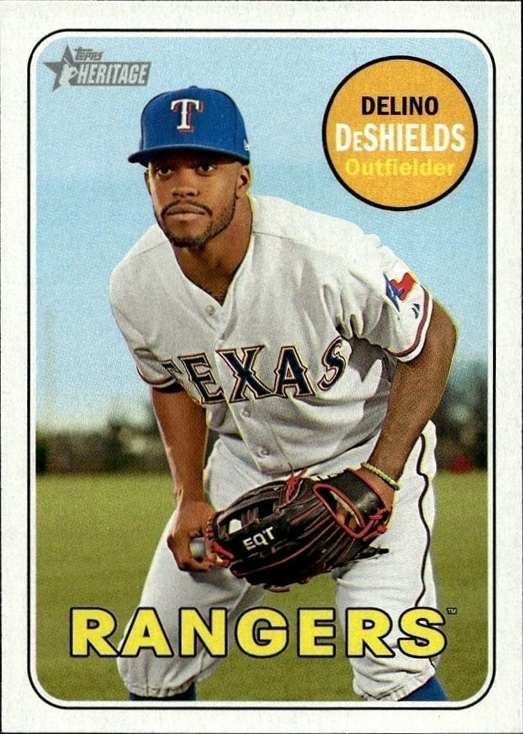 2018 Topps Heritage Delino DeShields #227 trading card
