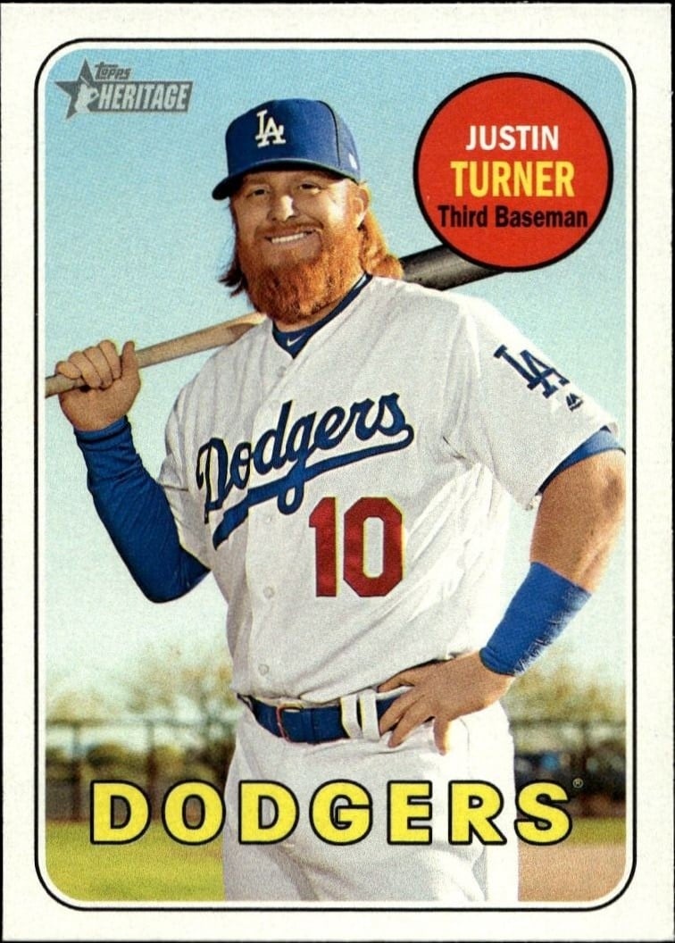 2018 Topps Heritage Justin Turner #312 trading card