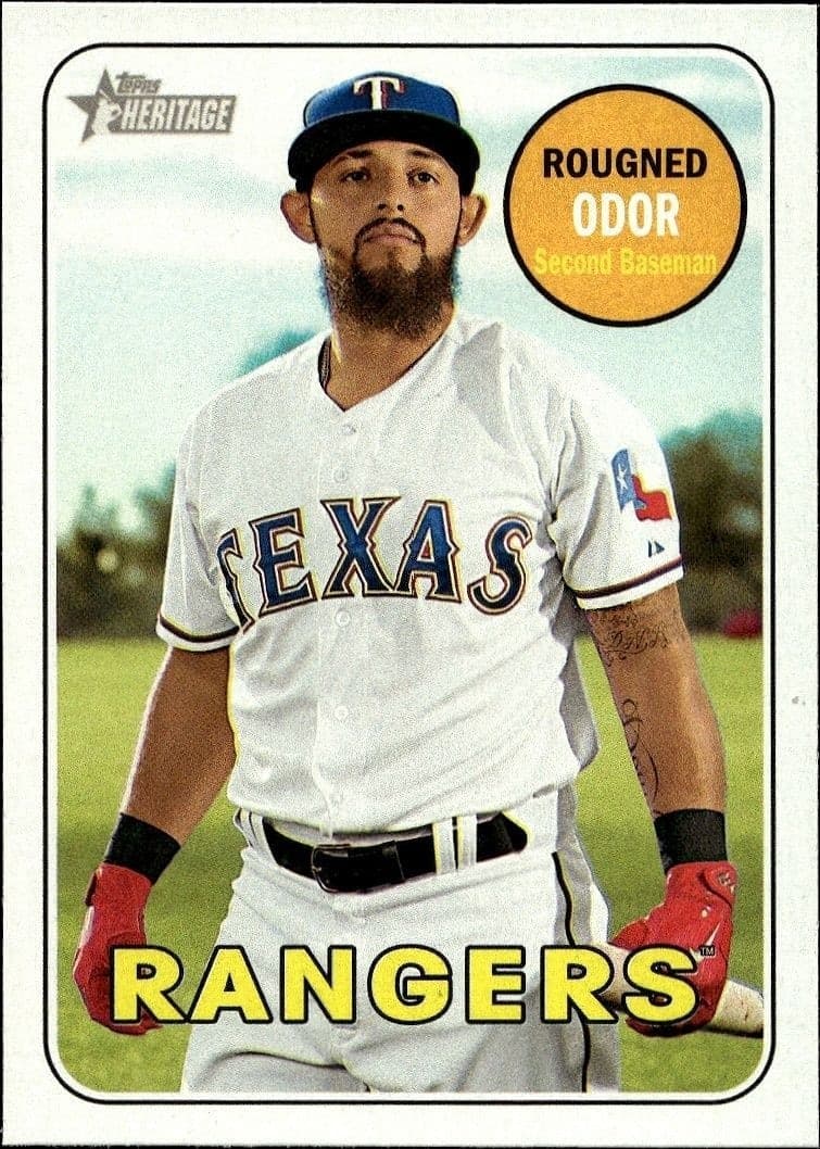 2018 Topps Heritage Rougned Odor #110 trading card