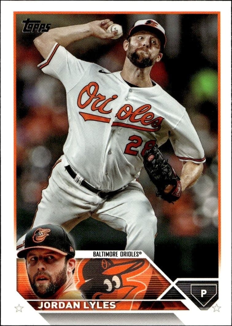 2023 Topps Series 1 Jordan Lyles #212 trading card
