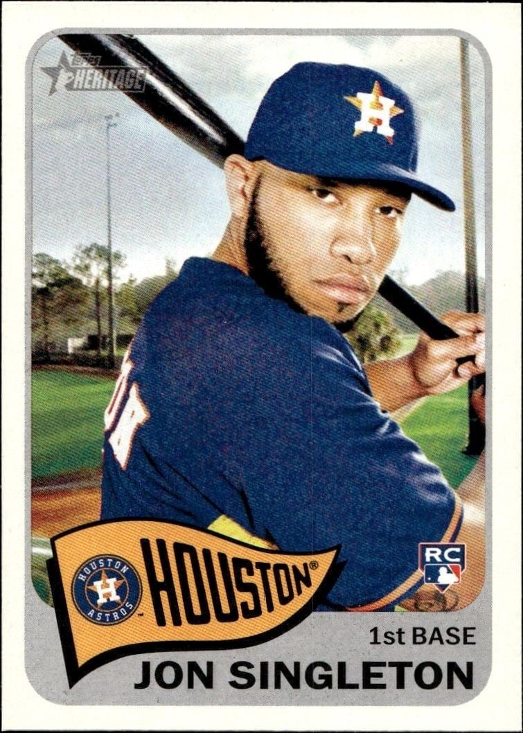 2014 Topps Heritage High Number Jon Singleton #H521 trading card