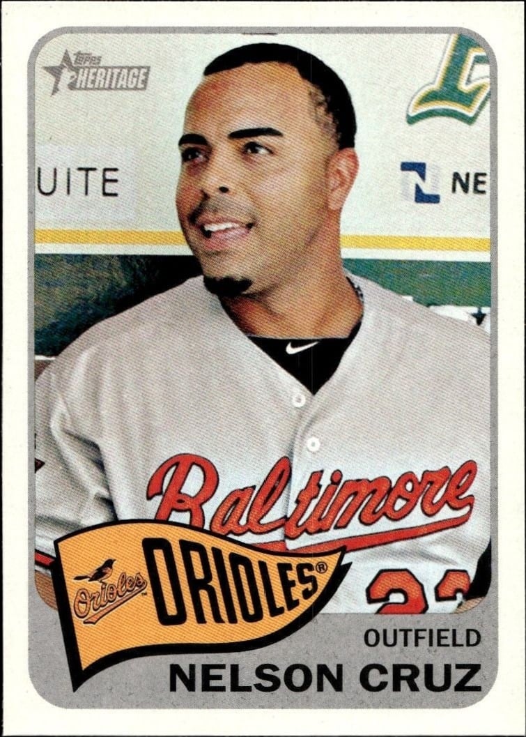 2014 Topps Heritage High Number Nelson Cruz #H542 trading card