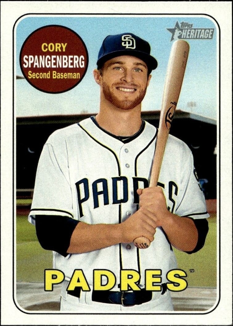 2018 Topps Heritage Cory Spangenberg #281 trading card