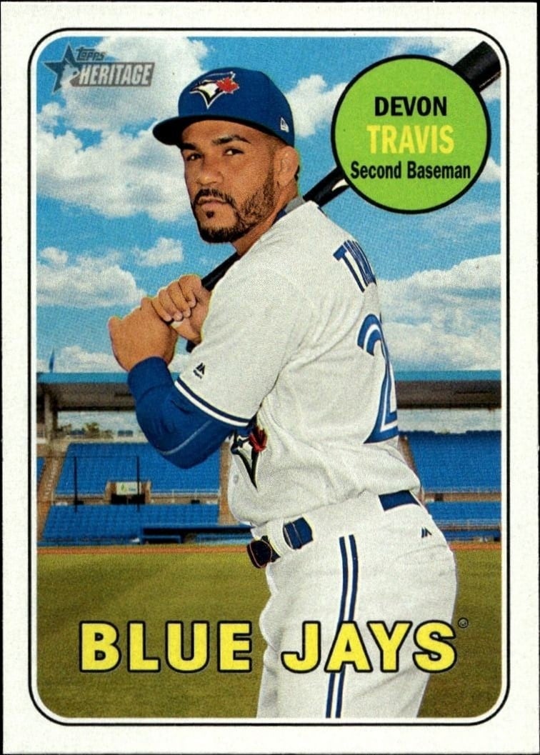 2018 Topps Heritage Devon Travis #154 trading card