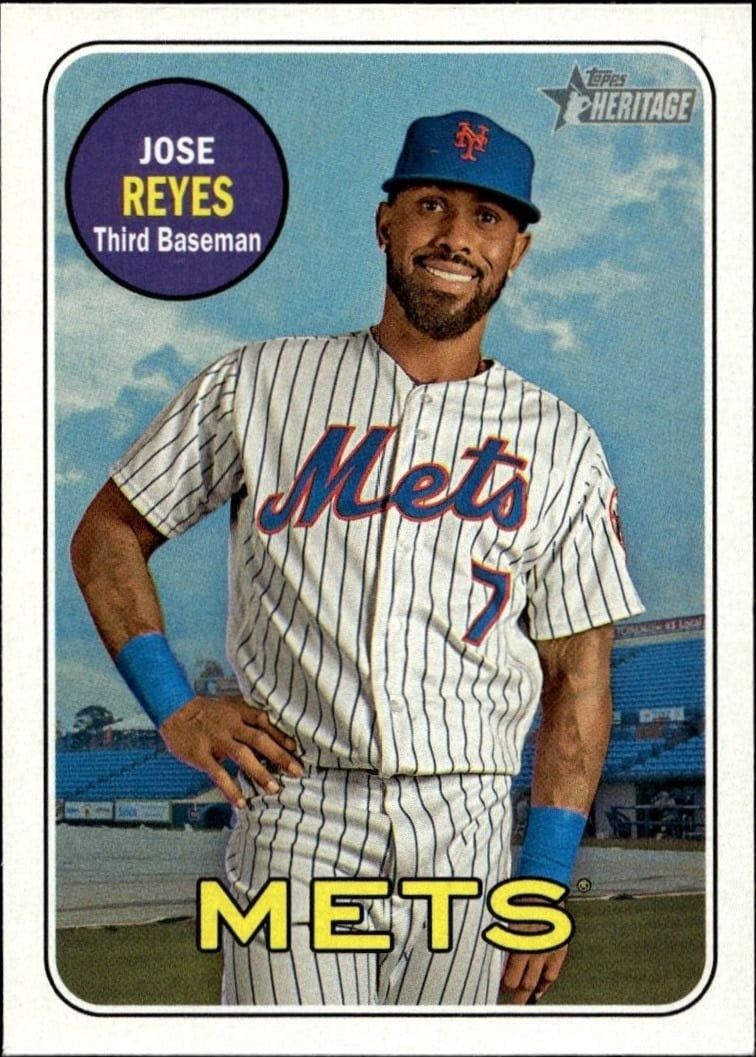 2018 Topps Heritage Jose Reyes #246 trading card