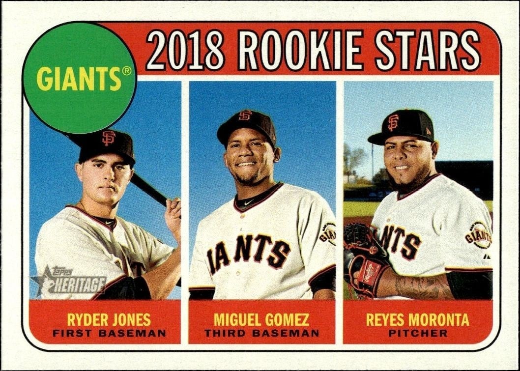 2018 Topps Heritage Ryder Jones #16 trading card