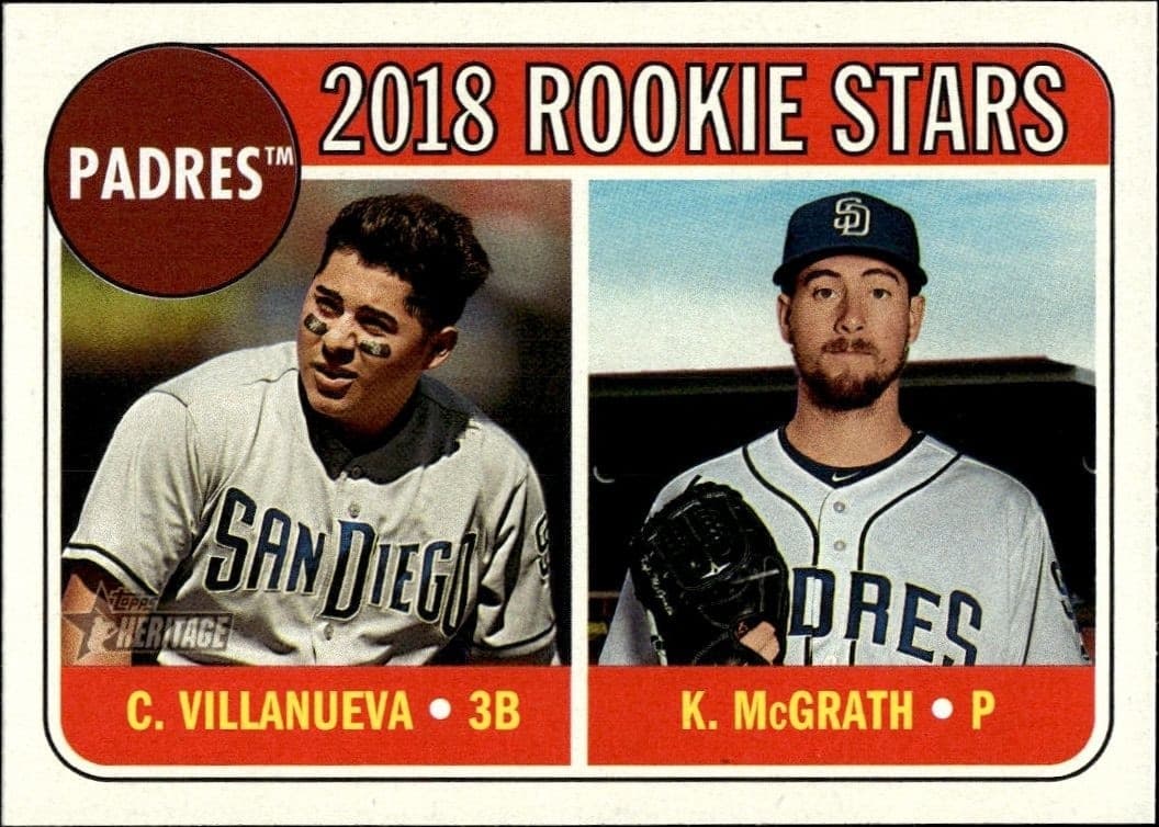 2018 Topps Heritage Christian Villanueva #304 trading card