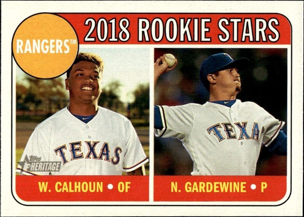 2018 Topps Heritage Willie Calhoun #86 trading card