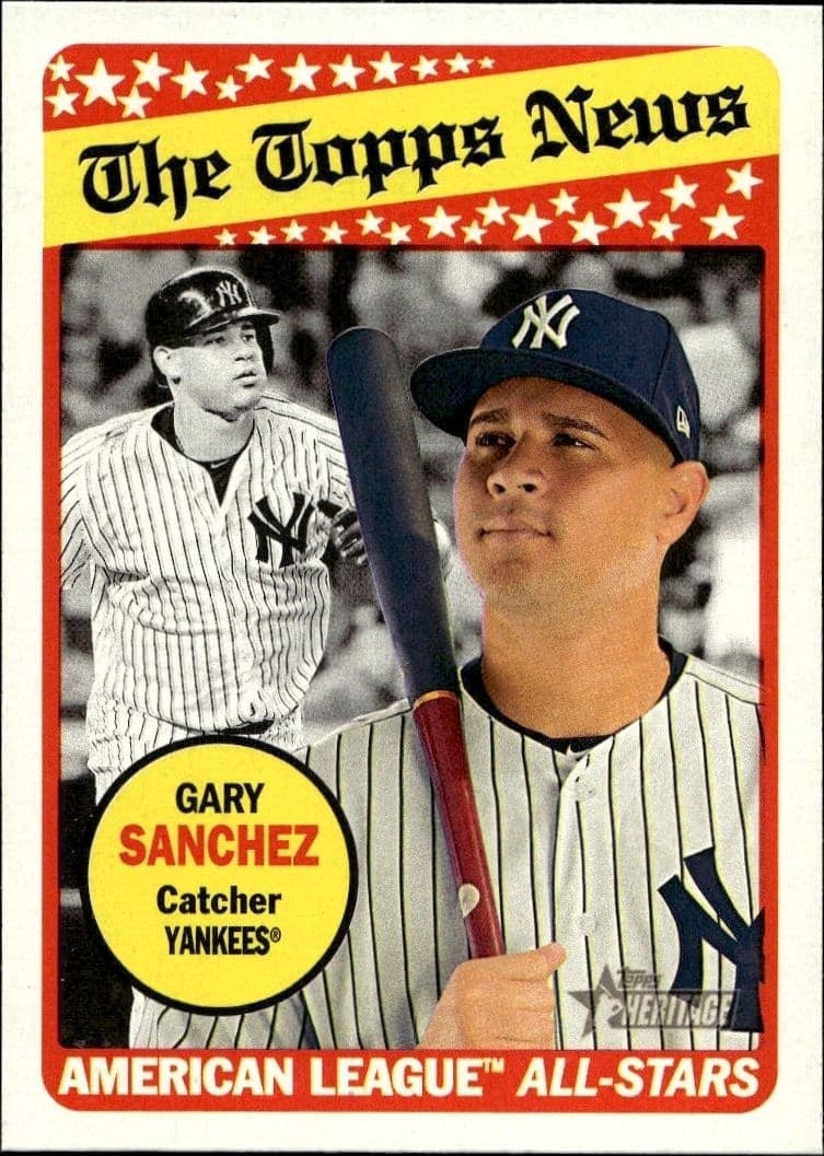 2018 Topps Heritage Gary Sanchez #179 trading card