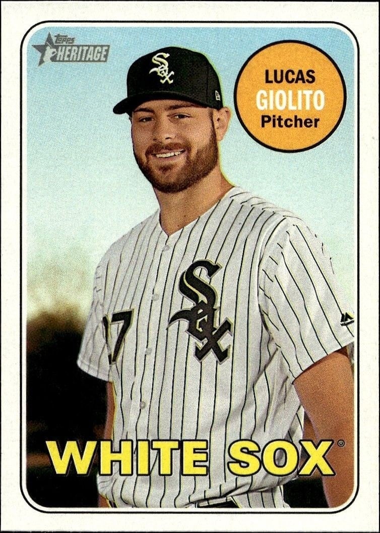 2018 Topps Heritage Lucas Giolito #357 trading card