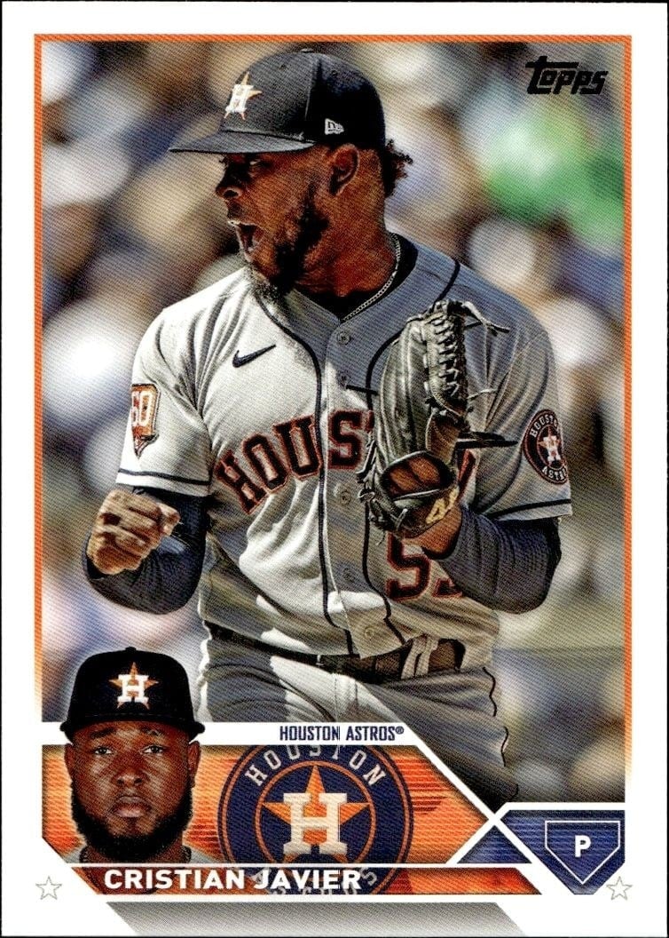 2023 Topps Series 1 Cristian Javier #55 trading card