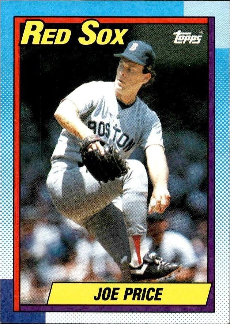 Joe Price 1990 Topps #473 Baseball Trading Card - Front 1990 Topps Joe Price #473 baseball trading card front