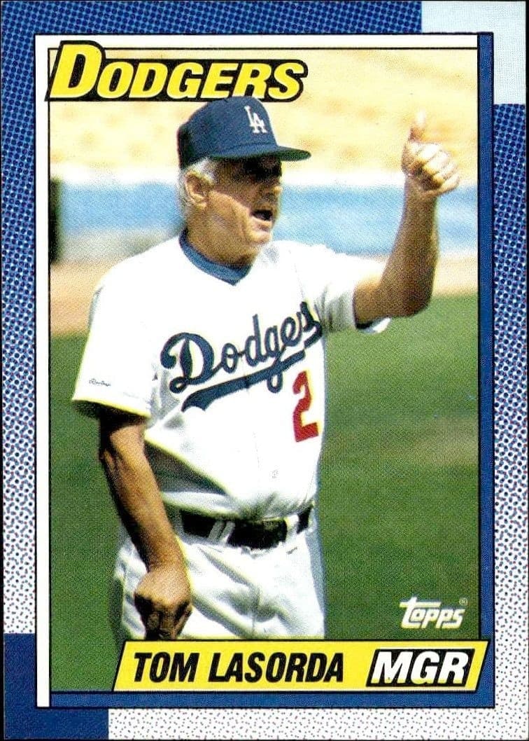 1990 Topps Tom Lasorda #669 trading card