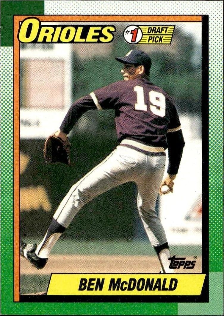 Ben McDonald 1990 Topps #774 Baseball Trading Card - Front 1990 Topps Ben McDonald #774 baseball trading card front