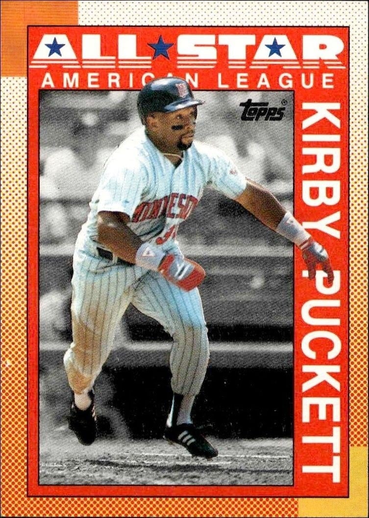 Kirby Puckett 1990 Topps #391 Baseball Trading Card - Front 1990 Topps Kirby Puckett #391 baseball trading card front