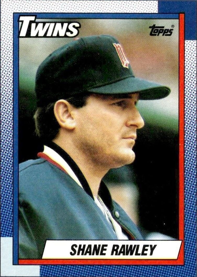 Shane Rawley 1990 Topps #101 Baseball Trading Card - Front 1990 Topps Shane Rawley #101 baseball trading card front