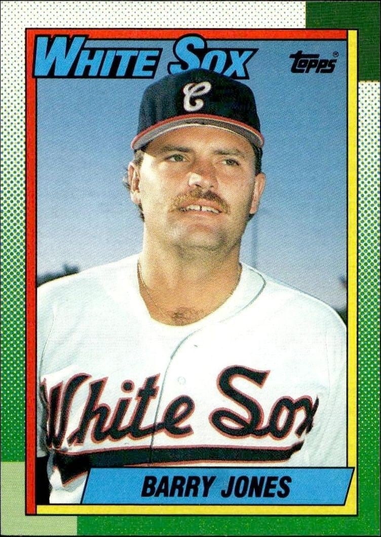 Barry Jones 1990 Topps #243 Baseball Trading Card - Front 1990 Topps Barry Jones #243 baseball trading card front