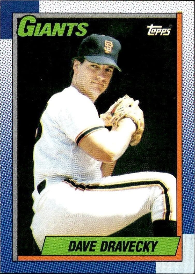 1990 Topps Dave Dravecky #124 trading card