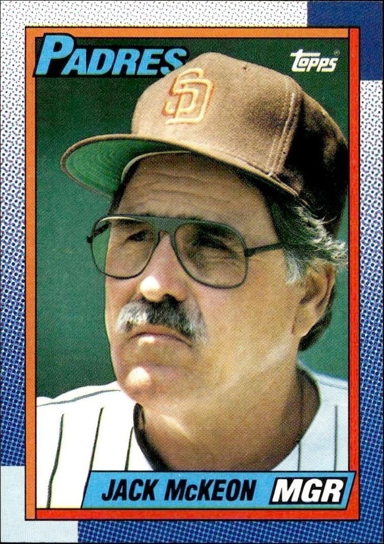 Jack McKeon 1990 Topps #231 Baseball Trading Card - Front 1990 Topps Jack McKeon #231 baseball trading card front