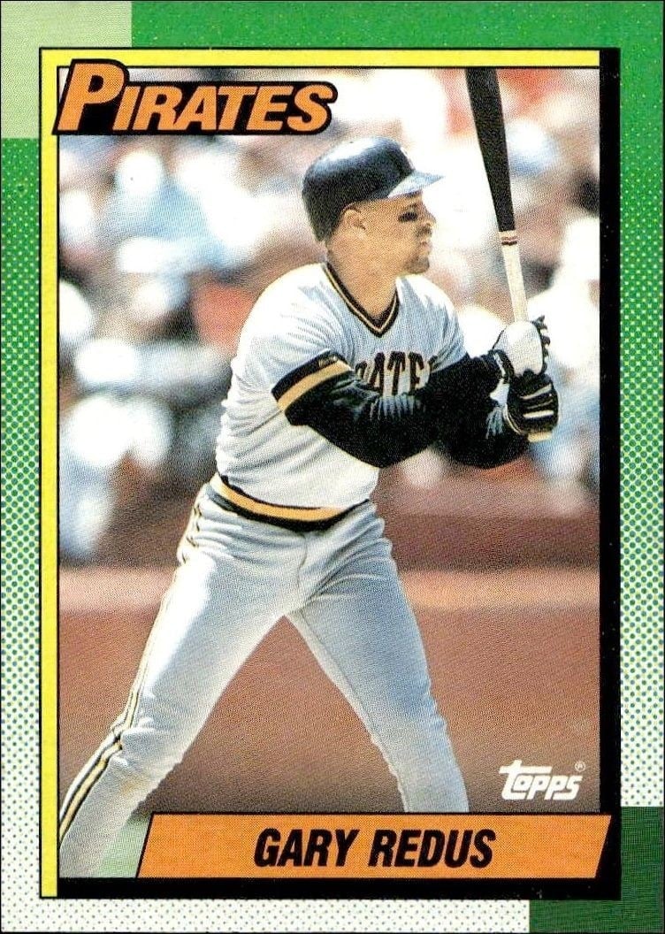 Gary Redus 1990 Topps #507 Baseball Trading Card - Front 1990 Topps Gary Redus #507 baseball trading card front