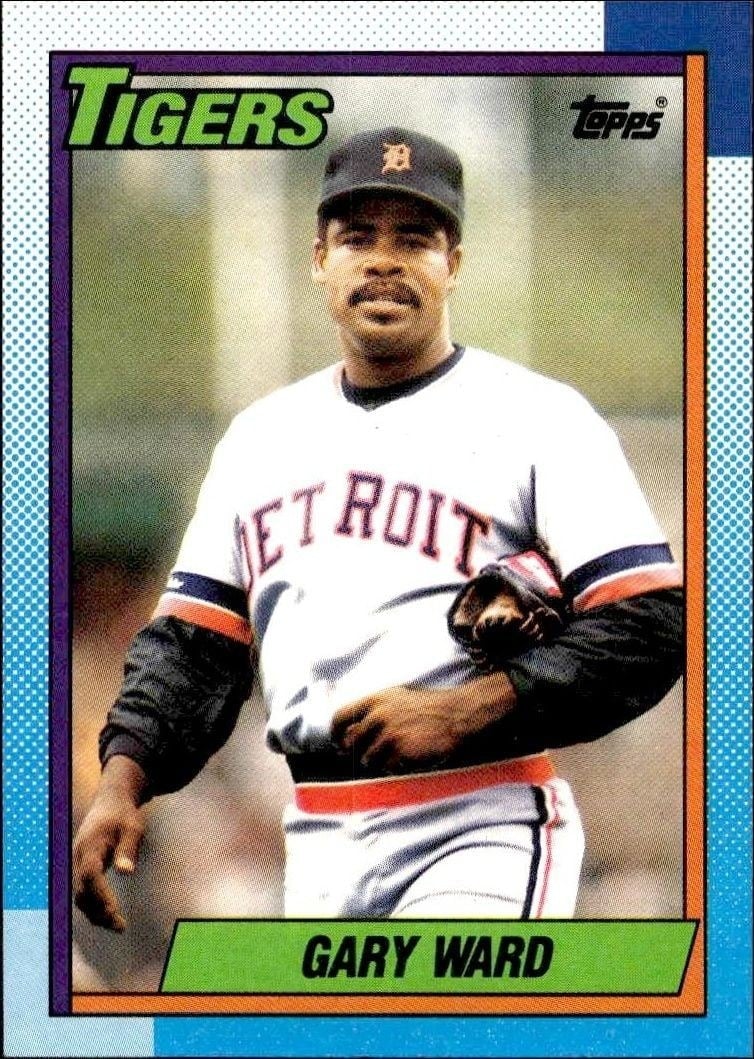 Gary Ward 1990 Topps #679 Baseball Trading Card - Front 1990 Topps Gary Ward #679 baseball trading card front