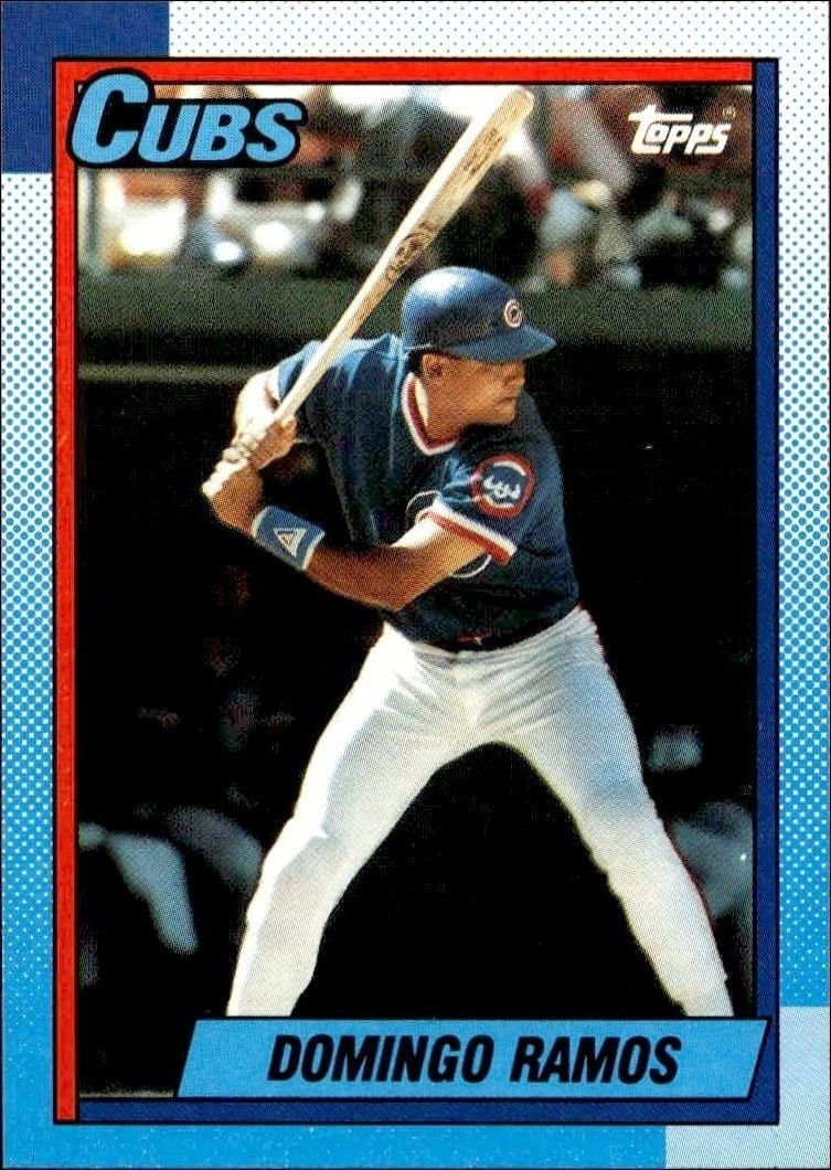 Domingo Ramos 1990 Topps #37 Baseball Trading Card - Front 1990 Topps Domingo Ramos #37 baseball trading card front