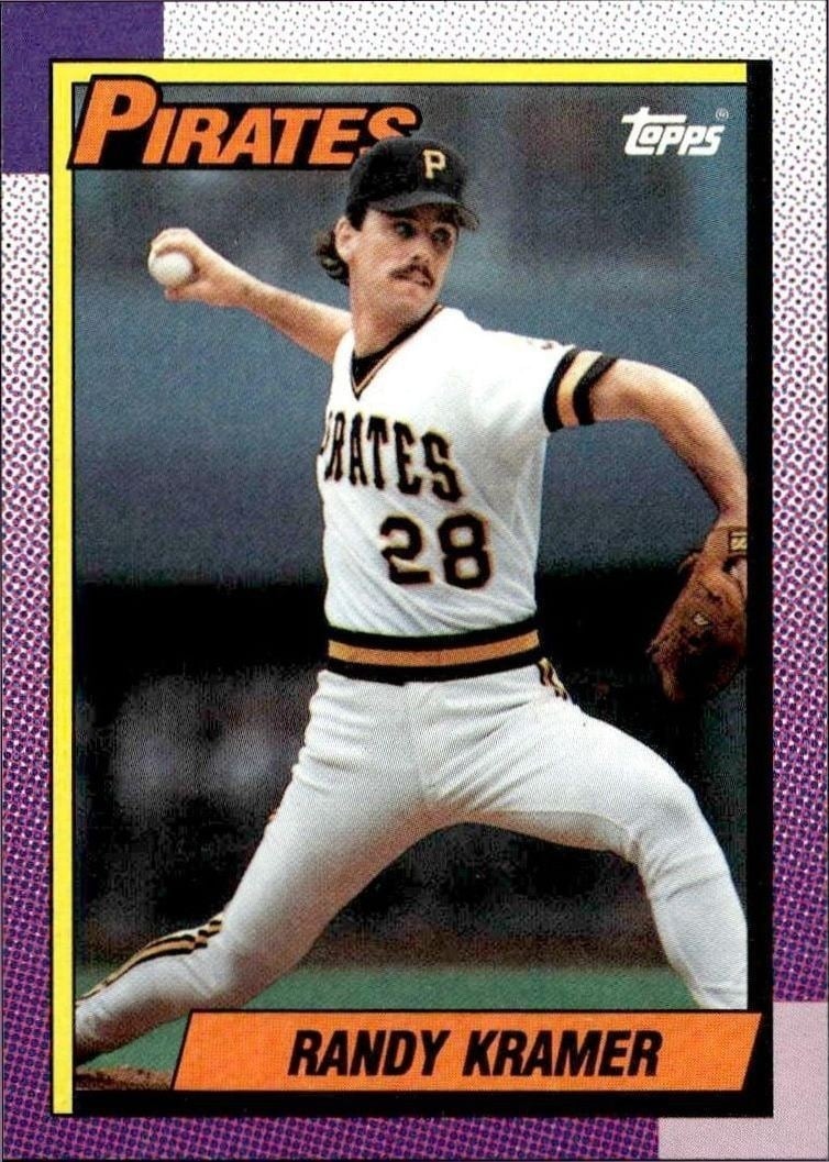 Randy Kramer 1990 Topps #126 Baseball Trading Card - Front 1990 Topps Randy Kramer #126 baseball trading card front