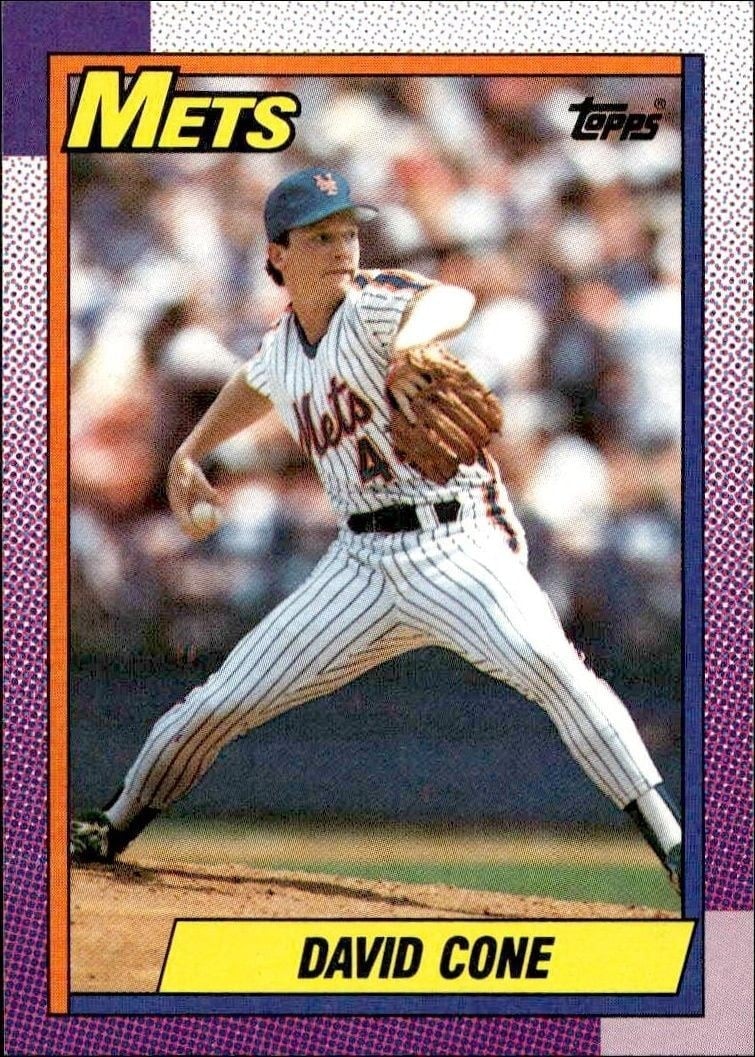 David Cone 1990 Topps #30 Baseball Trading Card - Front 1990 Topps David Cone #30 baseball trading card front