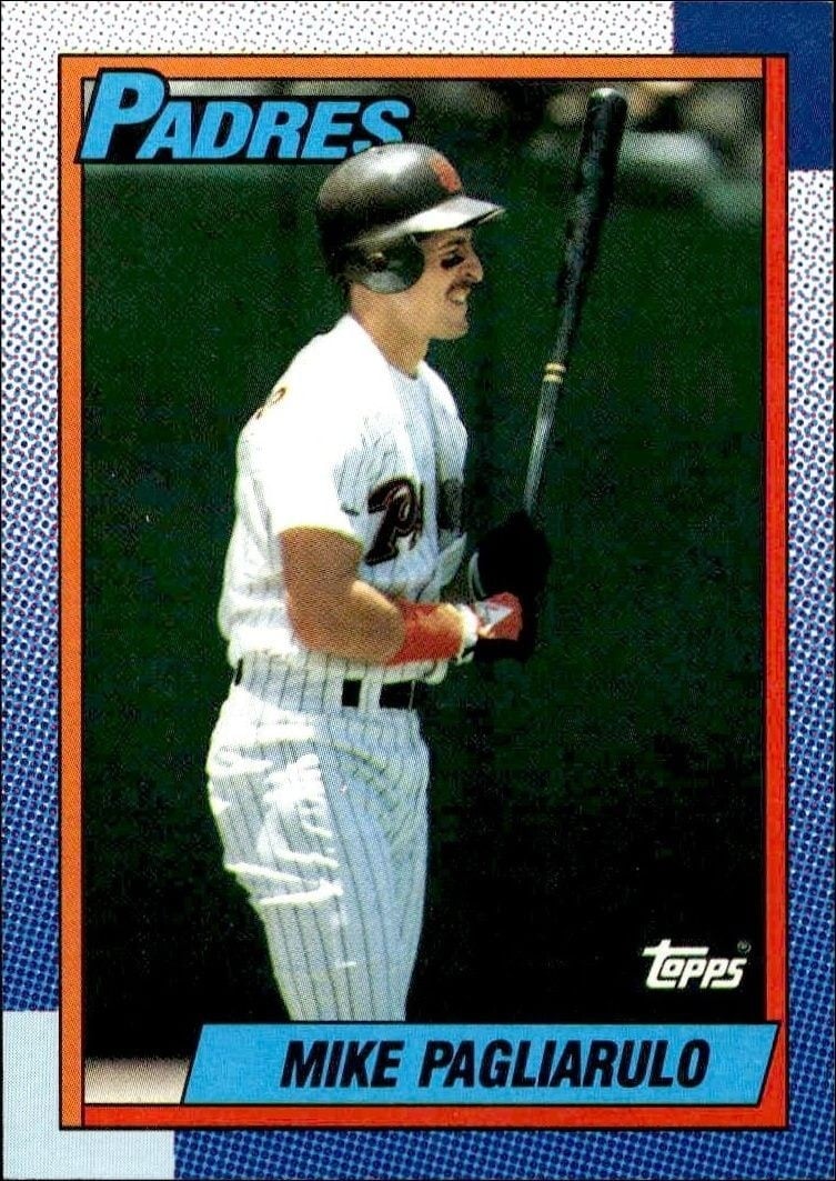 Mike Pagliarulo 1990 Topps #63 Baseball Trading Card - Front 1990 Topps Mike Pagliarulo #63 baseball trading card front
