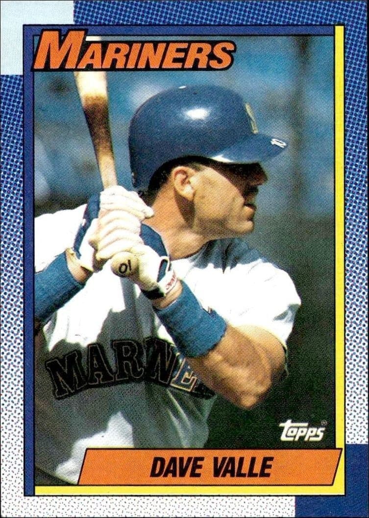 1990 Topps Dave Valle #76 trading card