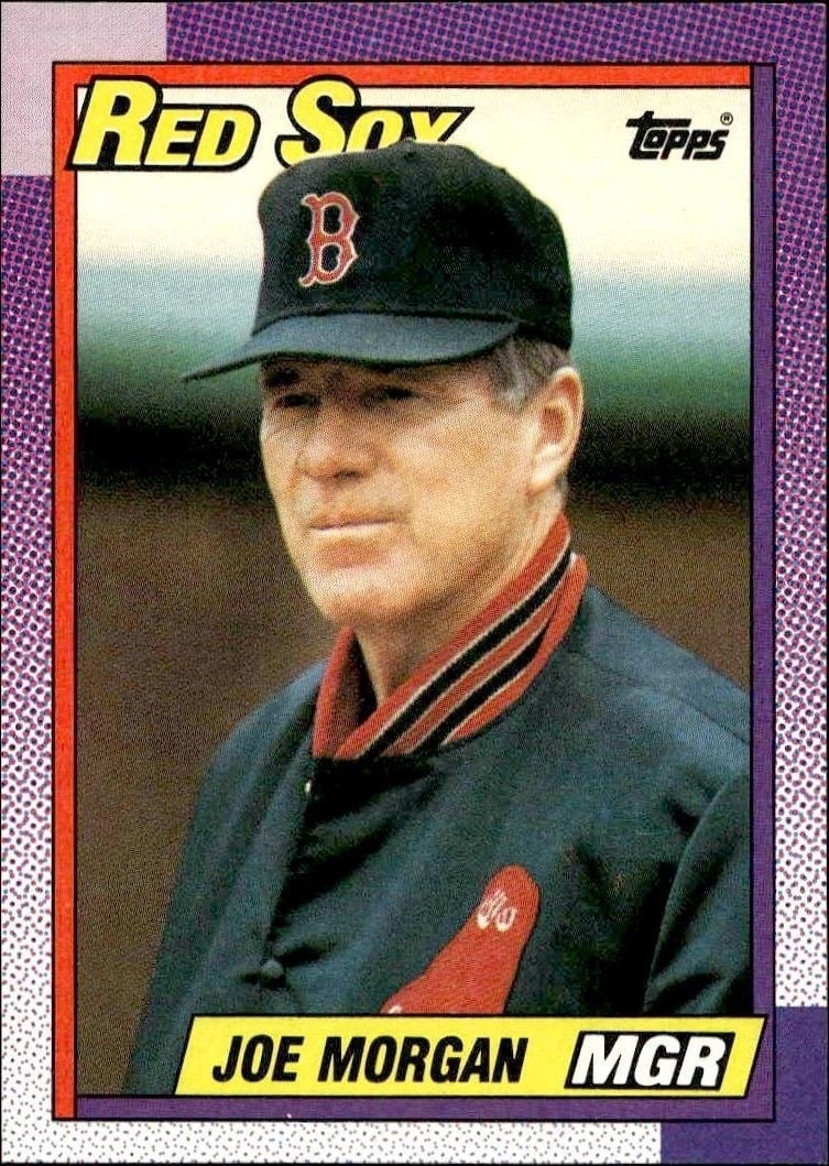 Joe Morgan 1990 Topps #321 Baseball Trading Card - Front 1990 Topps Joe Morgan #321 baseball trading card front