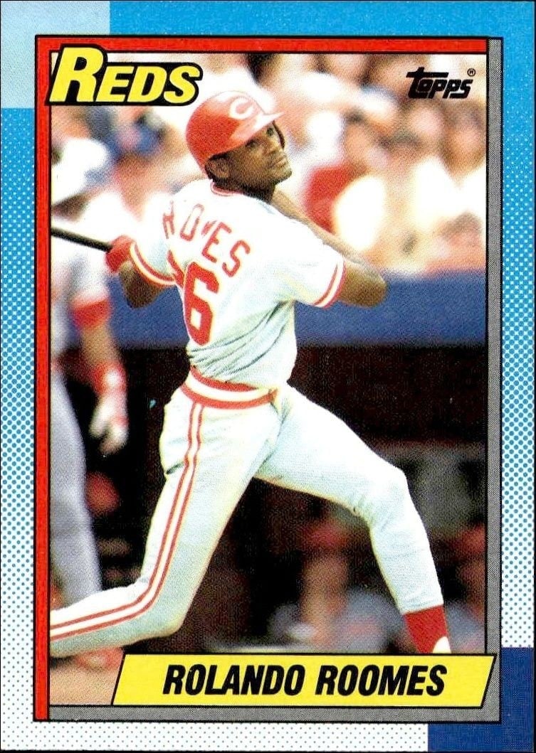 Rolando Roomes 1990 Topps #364 Baseball Trading Card - Front 1990 Topps Rolando Roomes #364 baseball trading card front