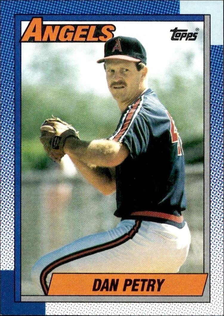 Dan Petry 1990 Topps #363 Baseball Trading Card - Front 1990 Topps Dan Petry #363 baseball trading card front