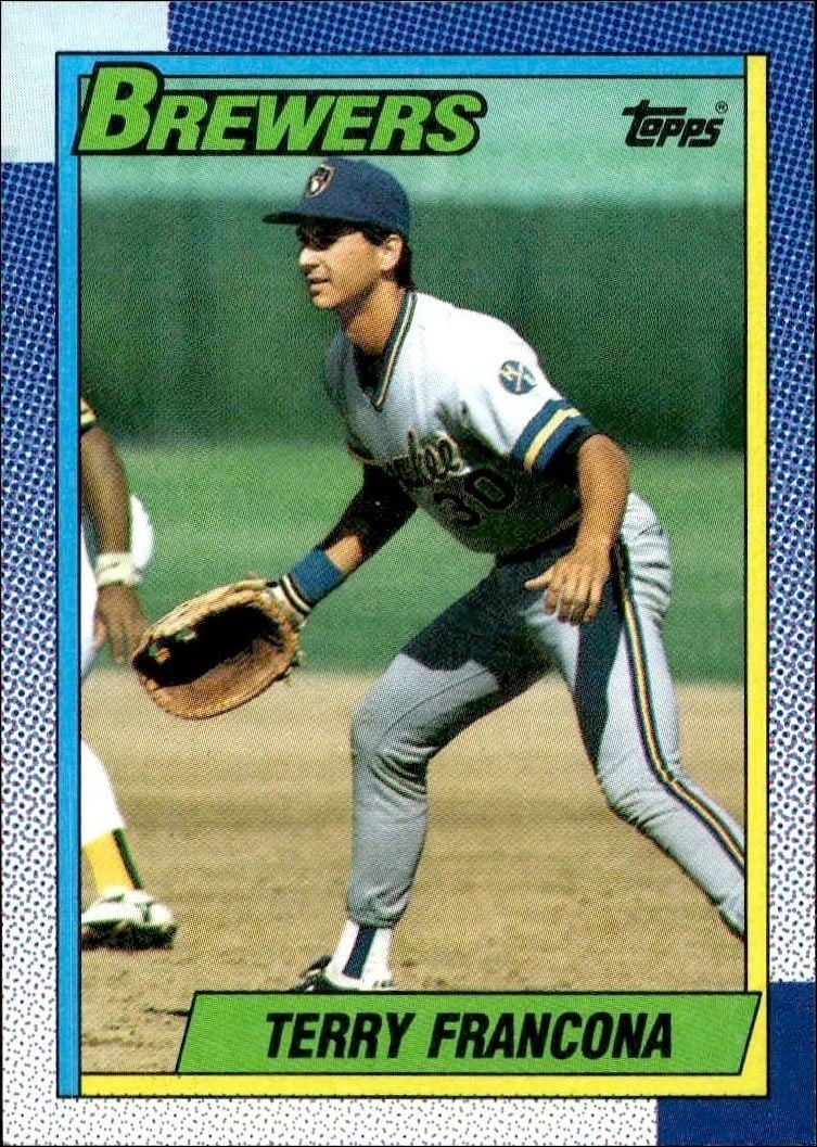 Terry Francona 1990 Topps #214 Baseball Trading Card - Front 1990 Topps Terry Francona #214 baseball trading card front