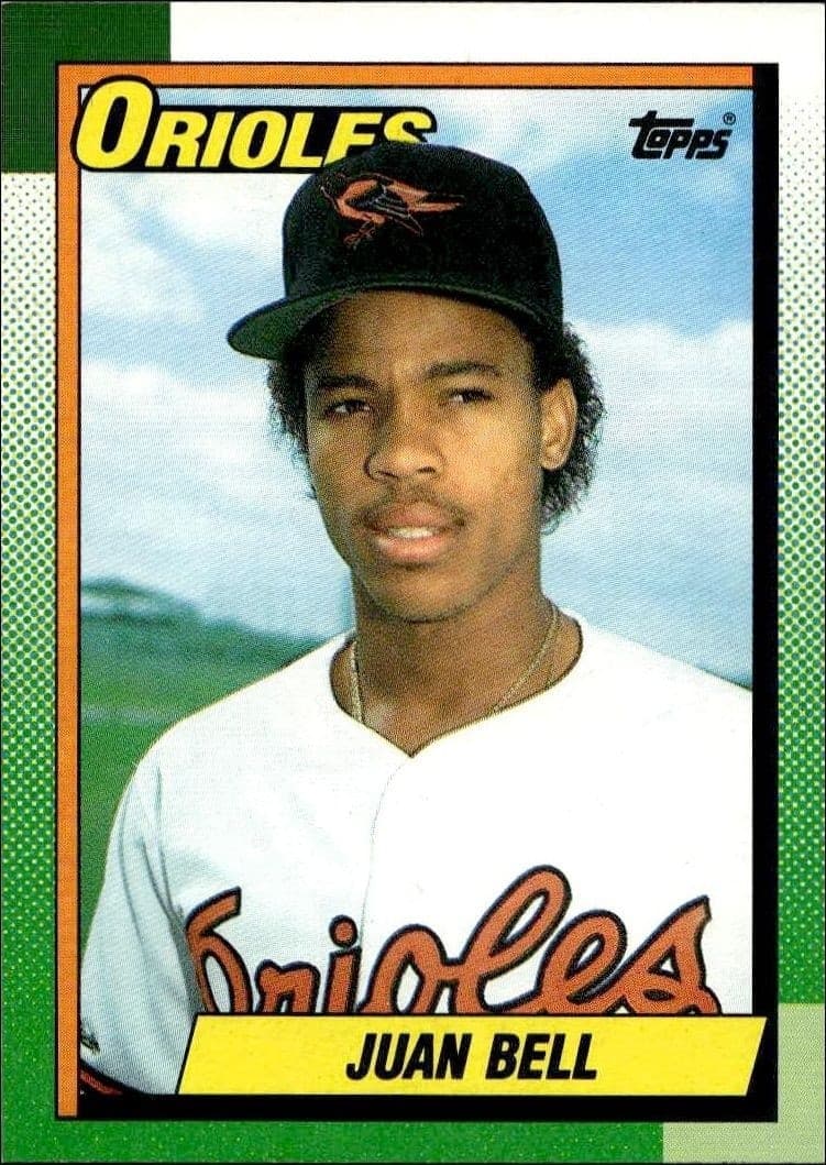 1990 Topps Juan Bell #724 trading card