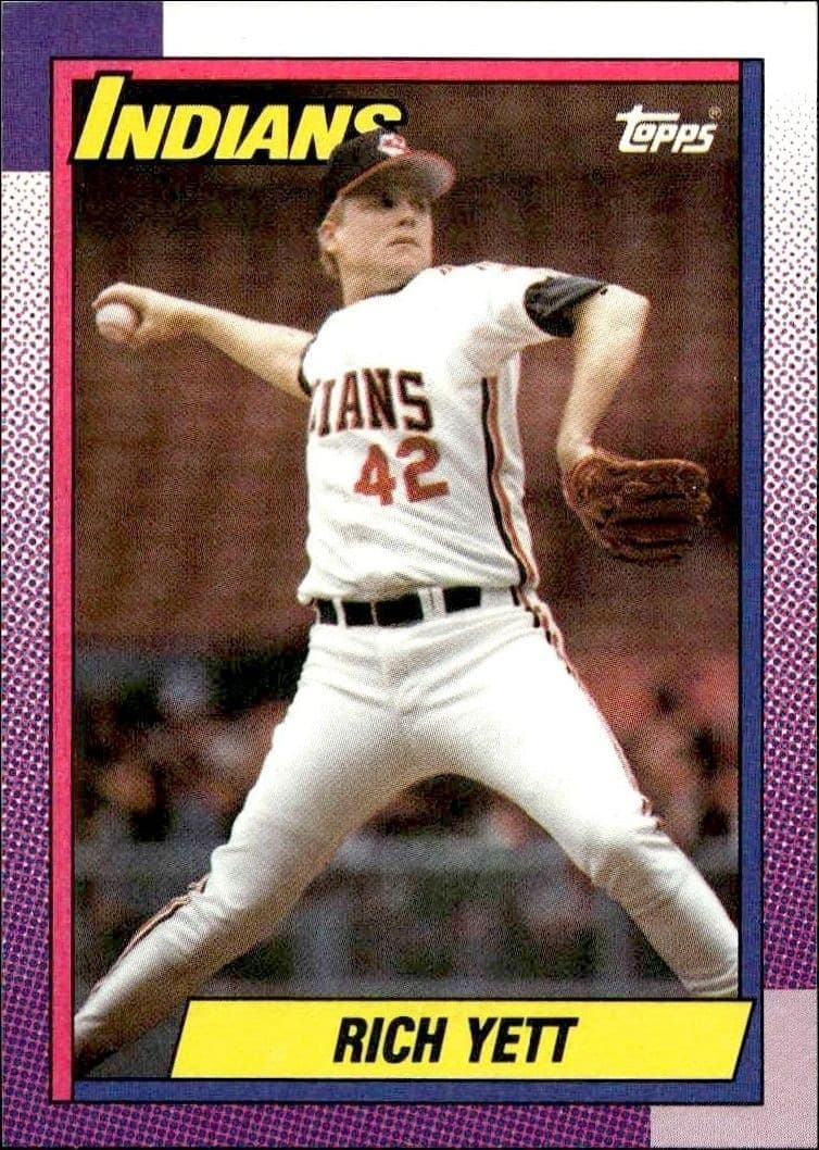1990 Topps Rich Yett #689 trading card