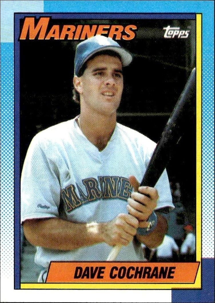 Dave Cochrane 1990 Topps #491 Baseball Trading Card - Front 1990 Topps Dave Cochrane #491 baseball trading card front