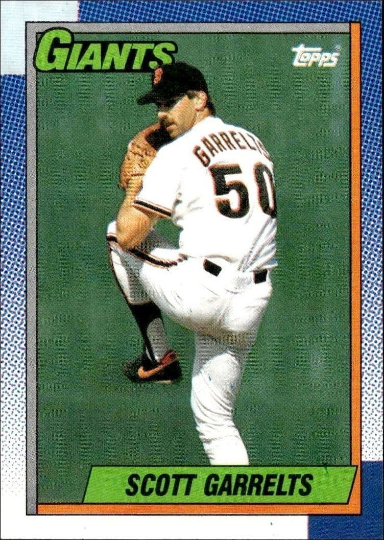 1990 Topps Scott Garrelts #602 trading card