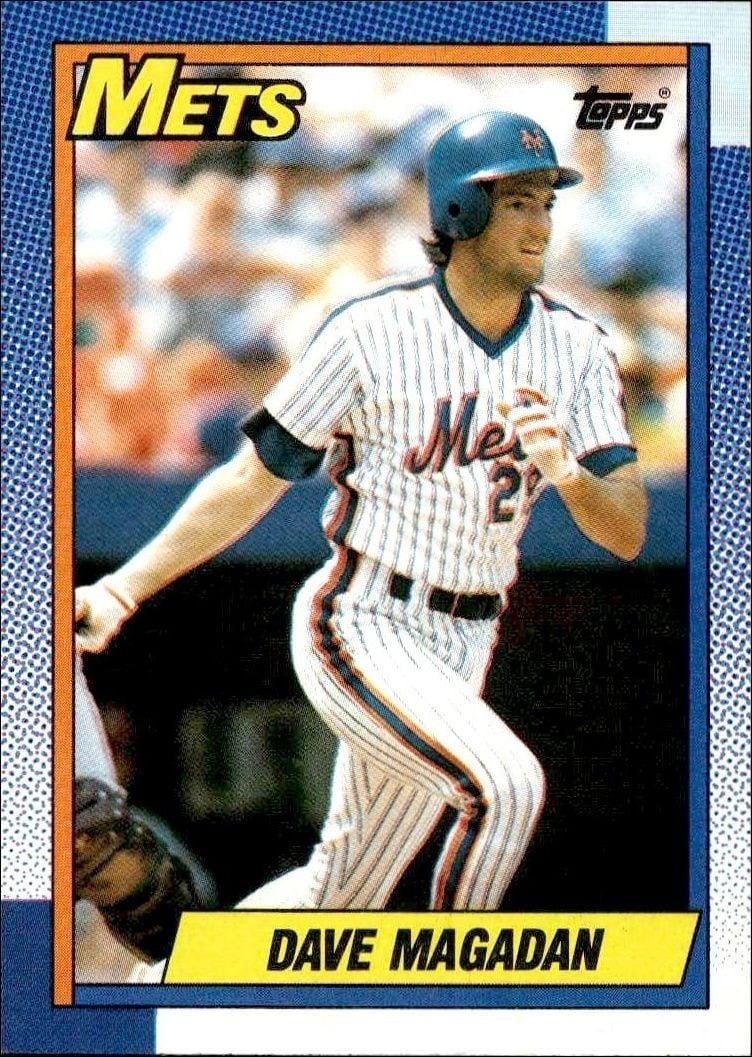 Dave Magadan 1990 Topps #135 Baseball Trading Card - Front 1990 Topps Dave Magadan #135 baseball trading card front