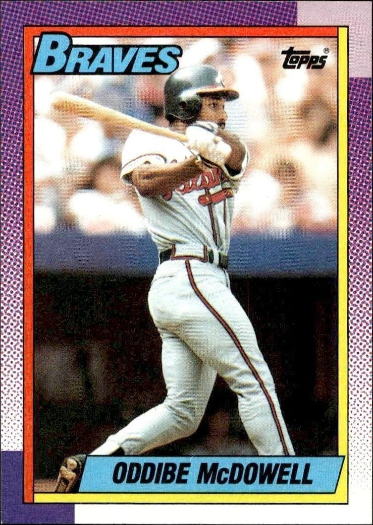 Oddibe McDowell 1990 Topps #329 Baseball Trading Card - Front 1990 Topps Oddibe McDowell #329 baseball trading card front