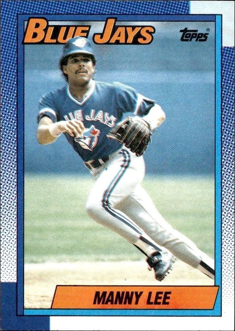 Manny Lee 1990 Topps #113 Baseball Trading Card - Front 1990 Topps Manny Lee #113 baseball trading card front