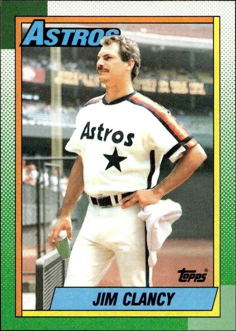Jim Clancy 1990 Topps #648 Baseball Trading Card - Front 1990 Topps Jim Clancy #648 baseball trading card front