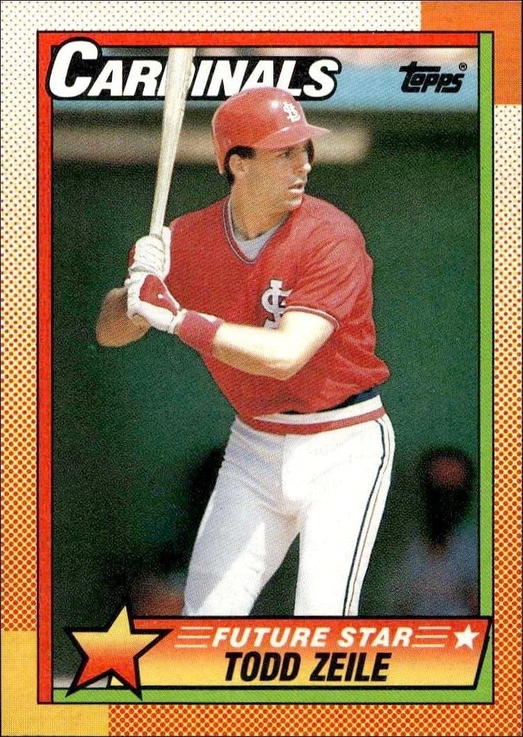 Todd Zeile 1990 Topps #162 Baseball Trading Card - Front 1990 Topps Todd Zeile #162 baseball trading card front
