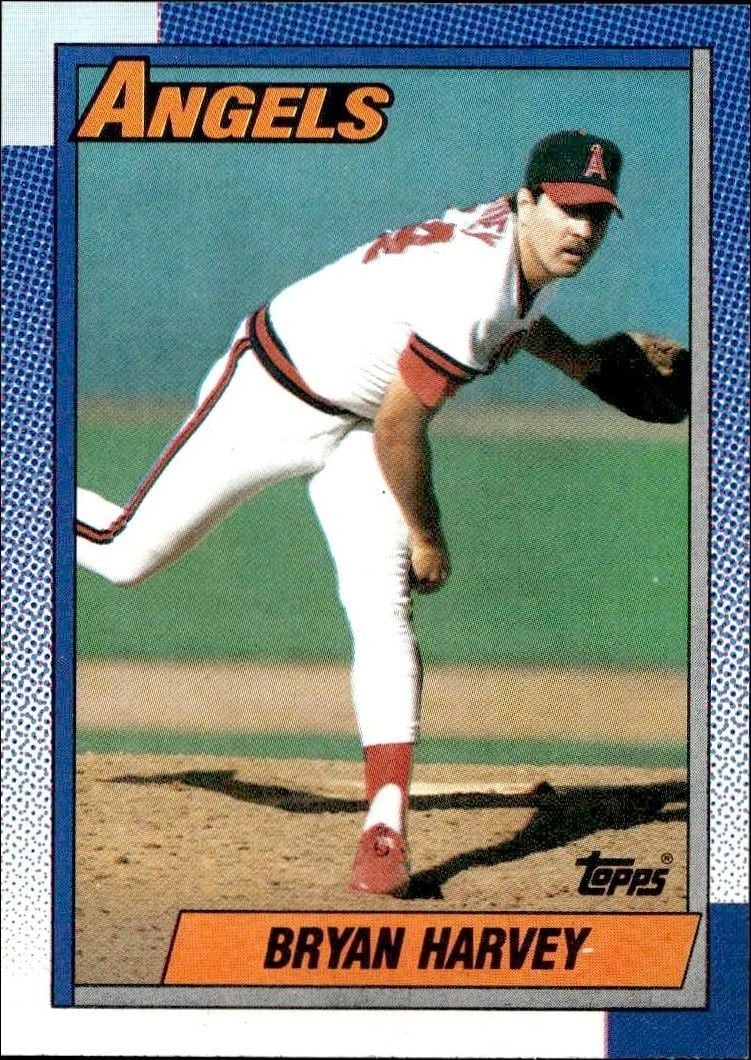 Bryan Harvey 1990 Topps #272 Baseball Trading Card - Front 1990 Topps Bryan Harvey #272 baseball trading card front