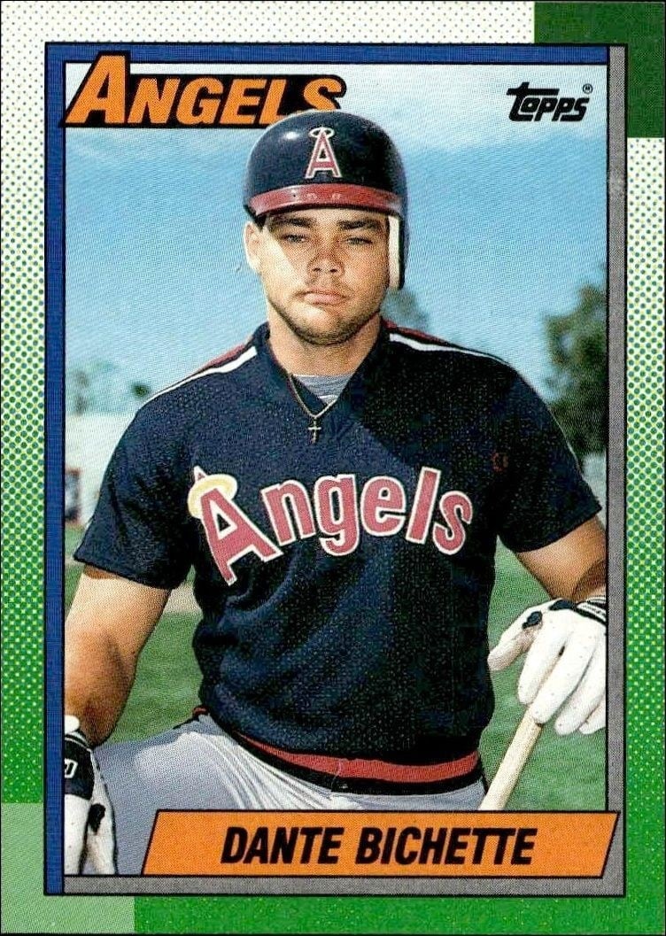 Dante Bichette 1990 Topps #43 Baseball Trading Card - Front 1990 Topps Dante Bichette #43 baseball trading card front