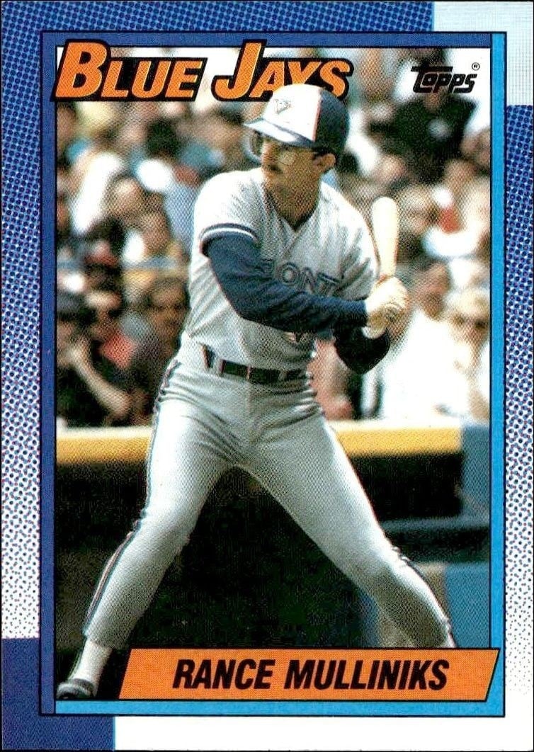 Rance Mulliniks 1990 Topps #466 Baseball Trading Card - Front 1990 Topps Rance Mulliniks #466 baseball trading card front