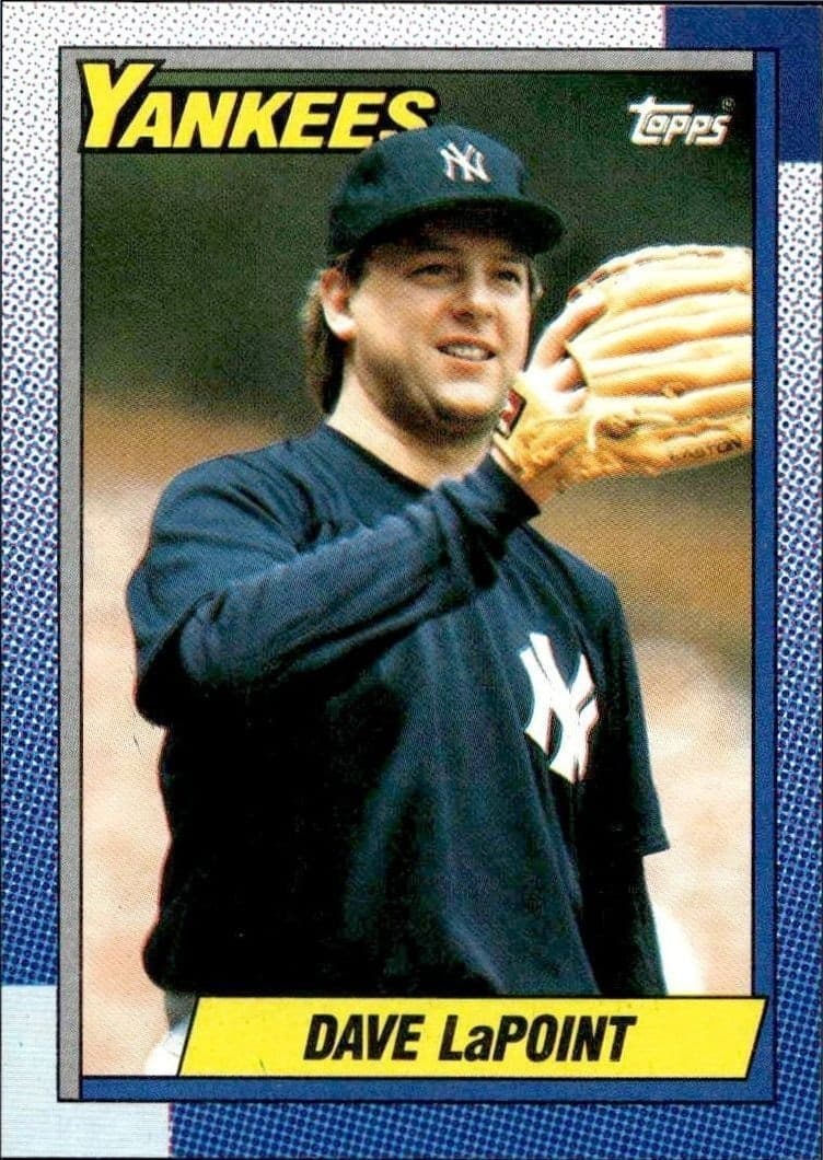 1990 Topps Dave LaPoint #186 trading card